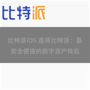 比特派iOS 选择比特派：最安全便捷的数字资产钱包