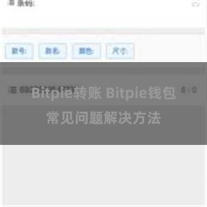 Bitpie转账 Bitpie钱包常见问题解决方法