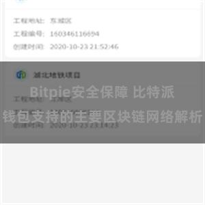 Bitpie安全保障 比特派钱包支持的主要区块链网络解析