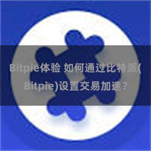 Bitpie体验 如何通过比特派(Bitpie)设置交易加速？