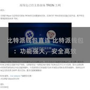 比特派钱包直连 比特派钱包：功能强大，安全高效