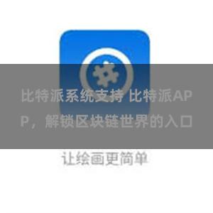 比特派系统支持 比特派APP，解锁区块链世界的入口